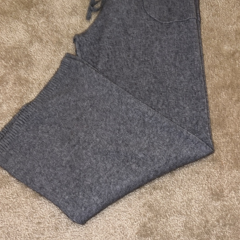 Baci Mini wide leg sweater pant. Sundance Catalog. Size Large. EUC! Gray! - Picture 3 of 16